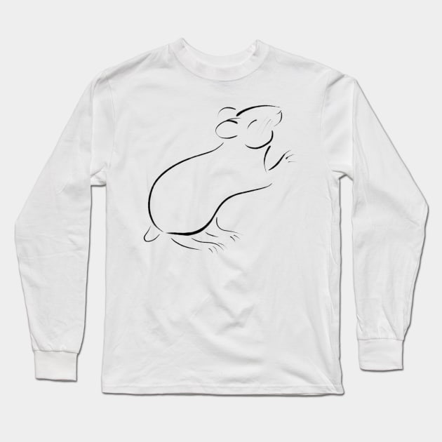 Hamster Long Sleeve T-Shirt by DeguArts